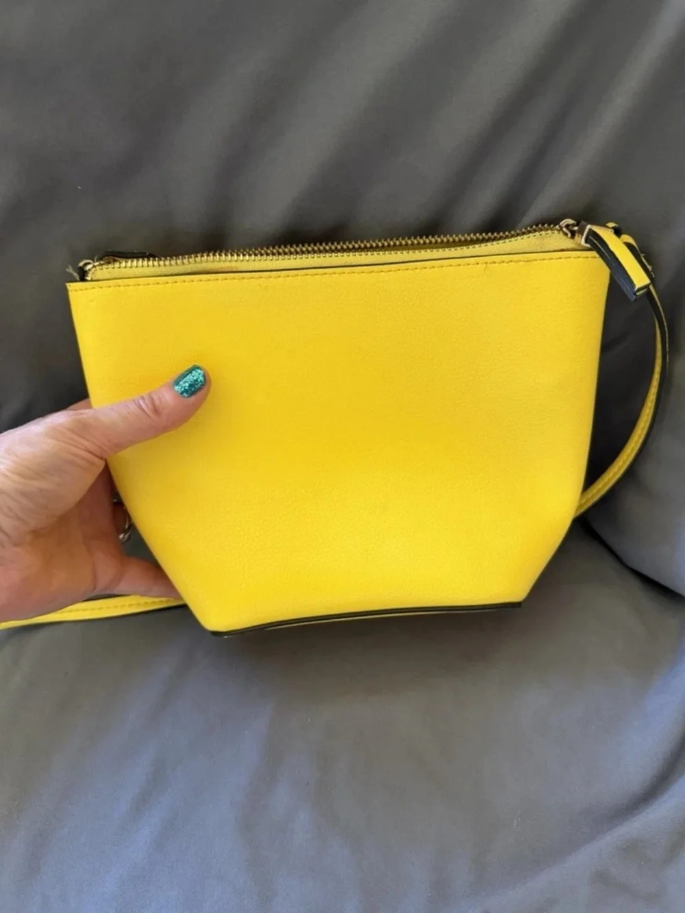 Yellow Crossbody Bag - Sleek Everyday Shoulder Bag